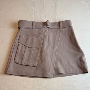 Abercrombie & Fitch Taupe Women's Cargo Skort D Ring Belt Size XXS